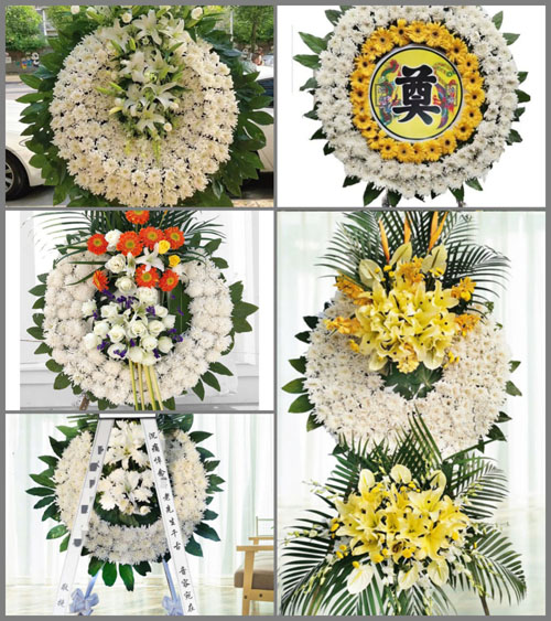 山西晋中榆社县河峪乡西沟村花圈速递